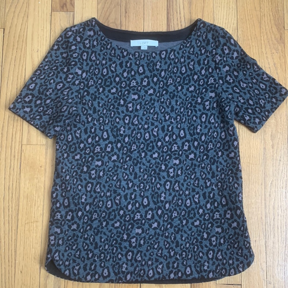 LOFT leopard shirt